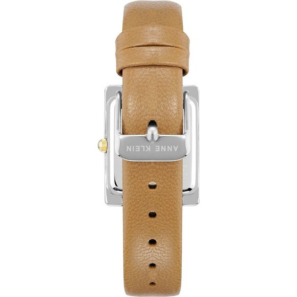 Women's Gold Tone Leather Strap Water Resistant Quartz Movement Watch - Picture 3 of 7